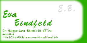 eva bindfeld business card